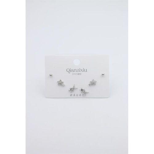Çoklu Set Küpe - Gümüş