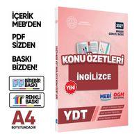 2027 YDT MEBİ-OGM İngilizce Pratik Konu Özet Kitabı RENKLİ A4 Boyut Görsel Destekli BASKI ÜCRETİ