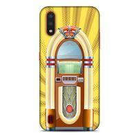 Retro (45) Desen Liquid Air Kılıf Renkli Samsung Galaxy A01 Kılıf