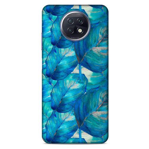 Xiaomi Redmi Note 9T Uyumlu Kılıf Mavi Delisi (47) Crystal Flex Kılıf Yaprak