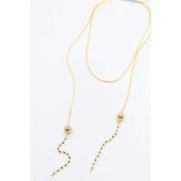 Zincir Sallantılı Kolye - Altın