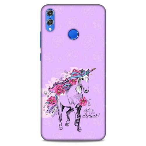 Animax Boynuzlu At Huawei Honor 8x Kılıf Desenli Silikon