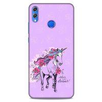 Animax Boynuzlu At Huawei Honor 8x Kılıf Desenli Silikon