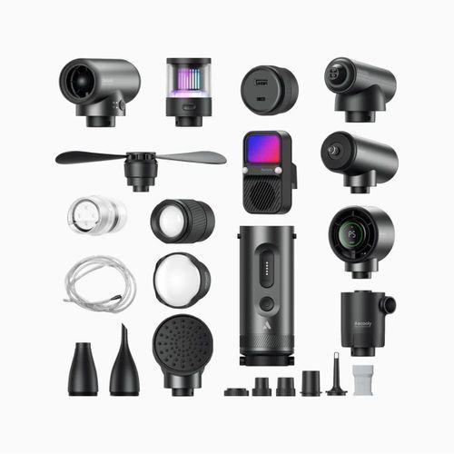 Aecooly OK01 11 in 1 Modüler Kamp Seti Fener Kompresör Powerbank Alarm Modu vb.