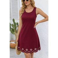 Kadın Askılı Yuvarlak Yakalı çiçek Desenli Ithal Krep Kısa Elbise