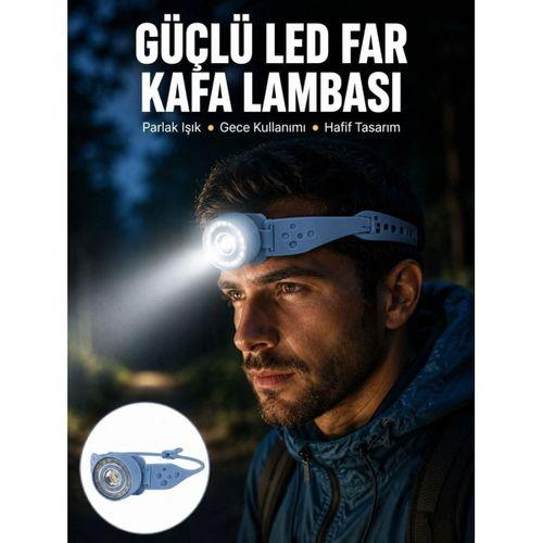 Led Kafa Lambası Kamp Yürüyüş Ve Gece Kullanımı İçin Yeni Nesil