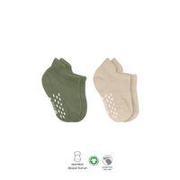 Bistyle Bistyle 2'Li Sneakers Kaymaz Colours Penye Çorap BS20104 Nil Bej