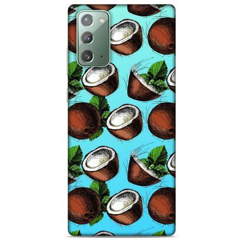 Frutix Hindistan Cevizi 02 Samsung Galaxy Note 20 Kılıf Desenli Silikon