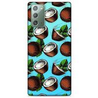 Frutix Hindistan Cevizi 02 Samsung Galaxy Note 20 Kılıf Desenli Silikon