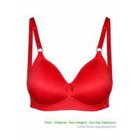 Alışveriş Meydanı Kadın Kırmızı Toparlayıcı Küçültücü Balensiz Boş Kap Sütyen