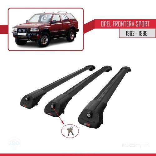 Opel Frontera Sport 1992-1998 Arası ile uyumlu ACE-1 Ara Atkı Tavan Barı SİYAH 3 ADET BAR