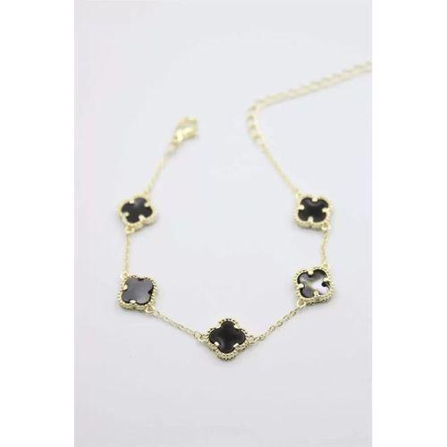 Vc Yonca Bileklik - Siyah