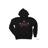 Superman Break Your Chains Siyah Kapşonlu Sweatshirt Hoodie