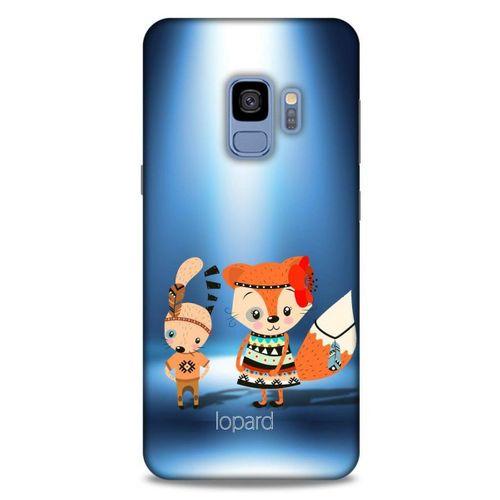 Samsung Galaxy S9 Kılıf FunnyMaX (1) Kılıfı Mavi Beyaz
