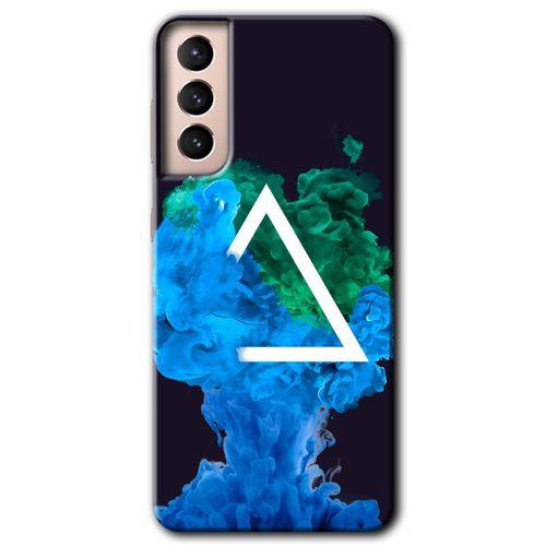 Galaxy S21 Kılıf HD Desen Baskılı Arka Kapak - İnk Clot + Kırılmaz Cam