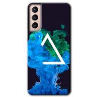 Galaxy S21 Kılıf HD Desen Baskılı Arka Kapak - İnk Clot + Kırılmaz Cam