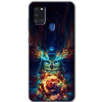 Galaxy A21s Kılıf HD Desen Baskılı Arka Kapak - Ballı Baykuş
