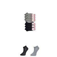 Siyah Ve Gri Kadın Bilek Çorap 6 Çift