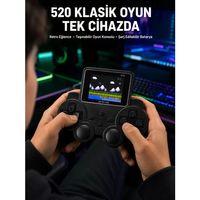 520 Oyunlu Taşınabilir El Oyun Konsolu Tv Bağlantılı Şarjlı Gamepad