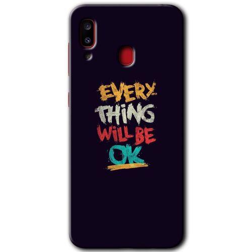 Samsung Galaxy A20 HD Baskılı Kılıf + 9D Tam Ekran Koruyucu - Everything