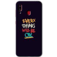 Samsung Galaxy A20 HD Baskılı Kılıf + 9D Tam Ekran Koruyucu - Everything