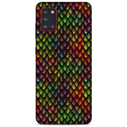 Samsung Galaxy A31 Kılıf Dragons (6) Silikon Kılıf Ejderha Skin Çok Renkli