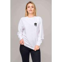 Silhouette Rose Baskılı Beyaz Kadın Sweatshirt