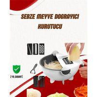 Süzgeçli Çok Fonksiyonlu Döner Rende Ve Doğrayıcı