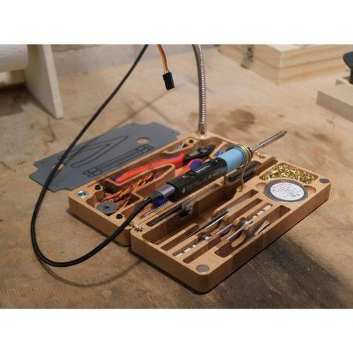 Pinecil Kutusu Taşınabilir Lehimleme Kiti 3D Baskı (Bu ürün Sadece Plastik parçadır - Almadan Önce Soru Sorabilirsiniz)