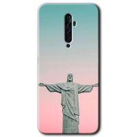 Oppo Reno 2z Kılıf HD Desen Baskılı Arka Kapak + Temperli Cam - Rio