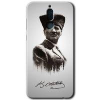 Huawei Mate 10 Lite Kılıf HD Desen Baskılı Arka Kapak - Mustafa Kemal Atatürk