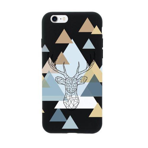 iPhone 7 Polygon Deer Premium Silikonlu Telefon Kılıfı