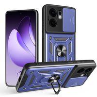 Oppo Reno 13F 5G Kılıf Magnetik Standlı Kamera Korumalı Zore Sürgülü Vega Kapak
