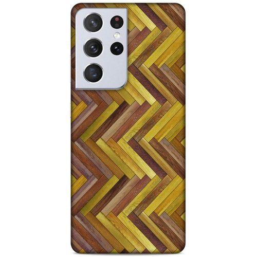 Lopard Samsung Galaxy S21 Ultra Uyumlu Kılıf Wood'X (31) TPU Kılıf Baskılı