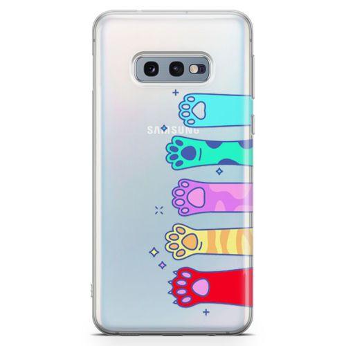 Samsung Galaxy S10e Kılıf Renkli Patiler Arka Kapak Koruma Desenli Full Koruyucu