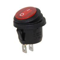 IC-133W Yuvarlak Işıklı Su Geçirmez  2P On-Off Anahtar