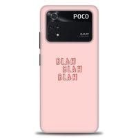 Xiaomi Poco M4 Pro 4G Kılıf HD Baskılı Kılıf - Blah Blah + Tam Ekran Koruyucu