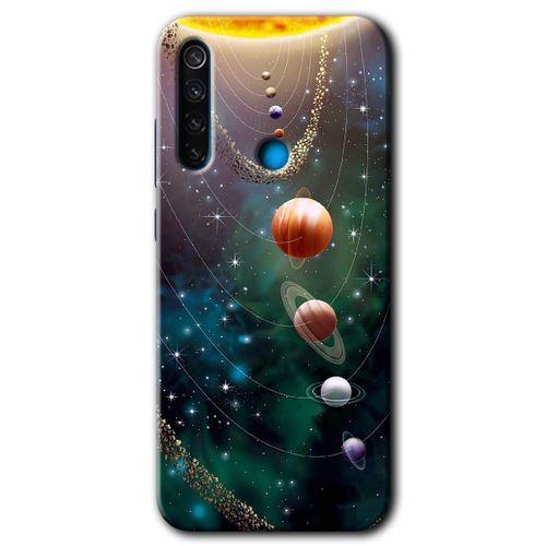 Redmi Note 8 Kılıf HD Desen Baskılı Arka Kapak - Cosmos