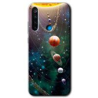 Redmi Note 8 Kılıf HD Desen Baskılı Arka Kapak - Cosmos