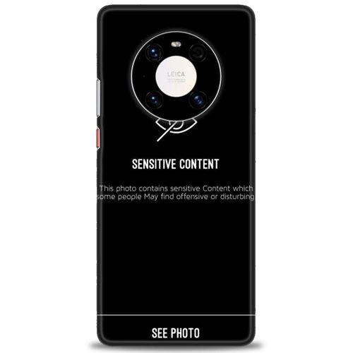 Huawei Mate 40 Pro Kılıf HD Baskılı Kılıf - Sensitive Content + Tam Ekran Koruyucu