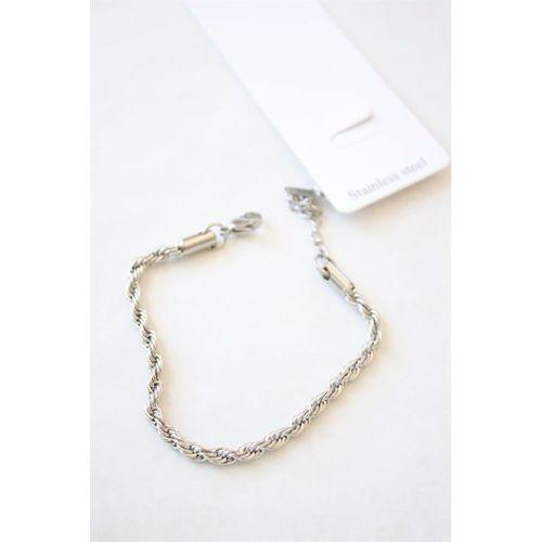 Burgu Çelik Bileklik 3mm - Gümüş