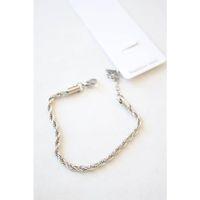 Burgu Çelik Bileklik 3mm - Gümüş