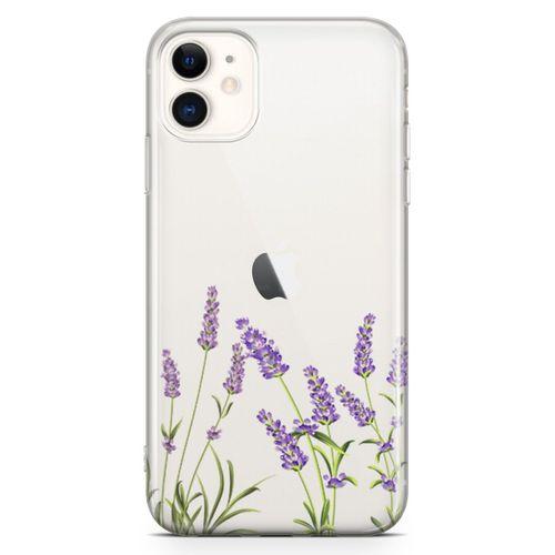 Apple iPhone 11 Kılıf Lavanta Kolonyası Arka Kapak Koruma Desenli Full Koruyucu