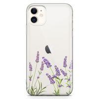 Apple iPhone 11 Kılıf Lavanta Kolonyası Arka Kapak Koruma Desenli Full Koruyucu
