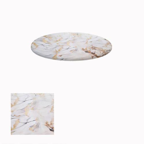 Dockers Werzalit, Allzalit veya Wermodin Masa Tablası Yuvarlak 90cm - Gold