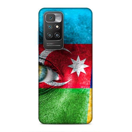 Xiaomi Redmi 10 Uyumlu Kılıf Azarbaijan (42) Rugged Armor Kılıf Göz Bayrak