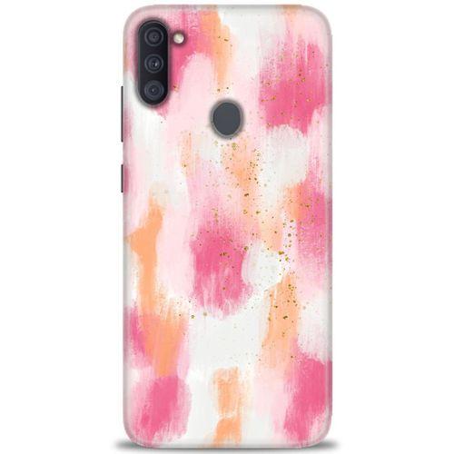 Samsung Galaxy M11 Kılıf HD Baskılı Kılıf - Pembe Palet + Tam Ekran Koruyucu