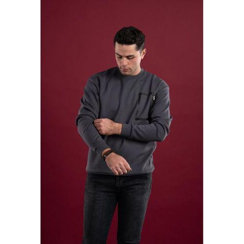 OVERSİZE BASKILI PAMUKLU ERKEK SPOR SWEATSHİRT