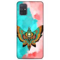 Lopard Samsung Galaxy A71 Uyumlu Kılıf Tattoo's (21) Koruyucu Kapak İskelet Kelebek