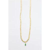 Dorika Taşlı Kolye - Altın